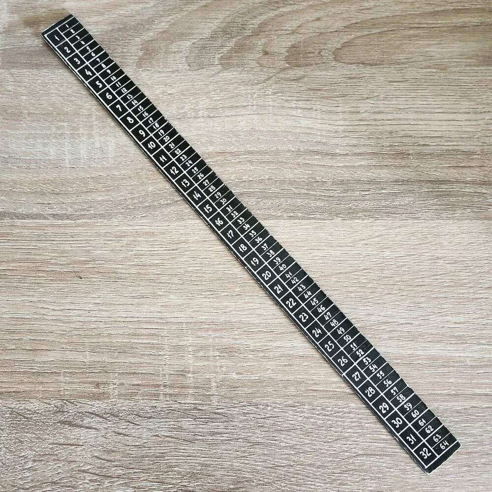 Vintage USSR Soviet Union Dark Brown Bakelite Plastic 32cm Retro Ruler